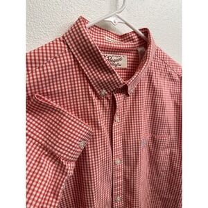 Original Penguin by Munsingwear Men's LS Dress Shirt - Red Check - XL